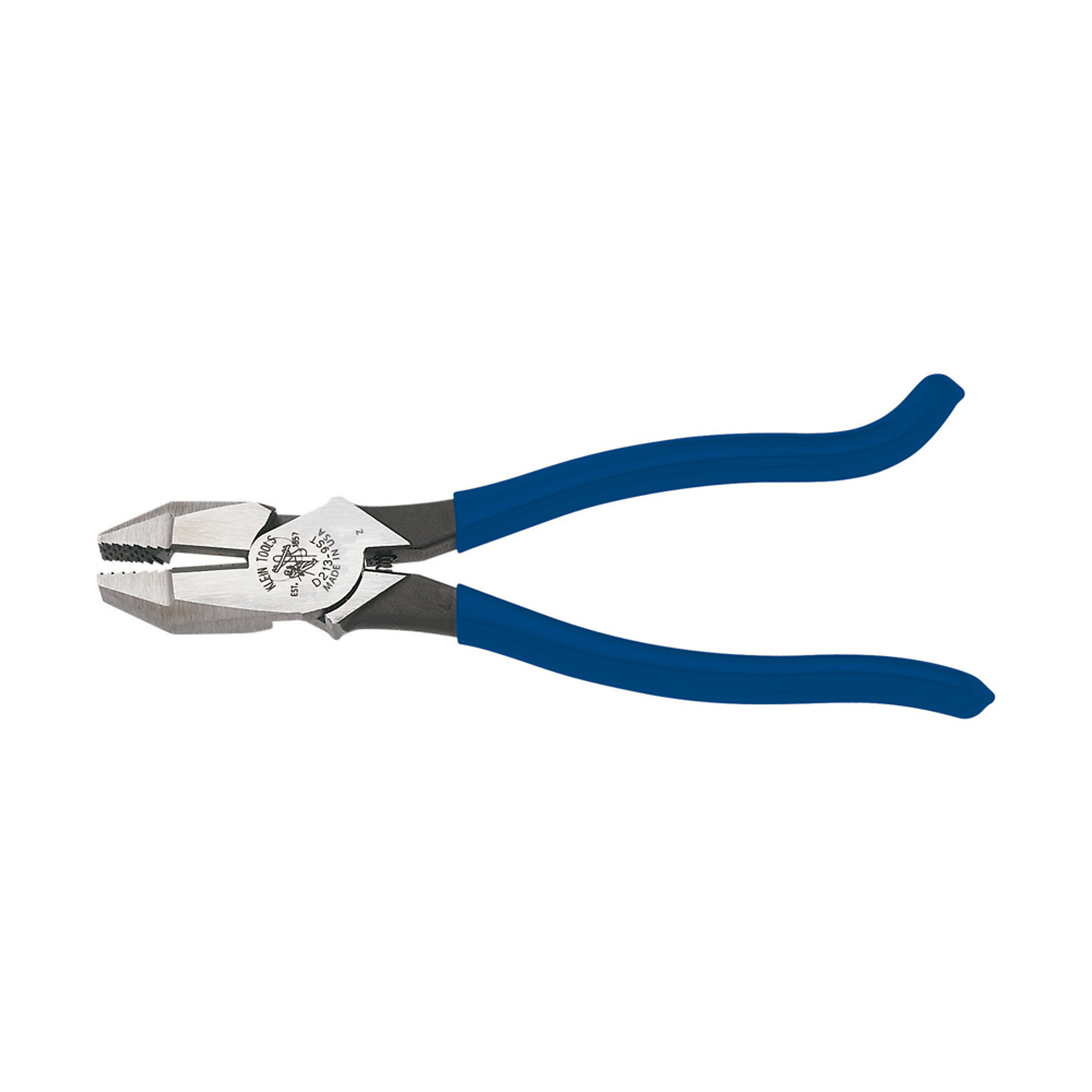 Klein Tools, High-Leverage Ironworker's Pliers, Jaw Capacity 1.38 in, Model# D213-9ST